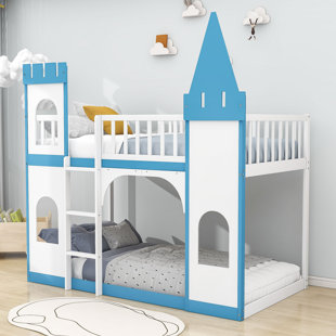 Princess bunk outlet bed with slide